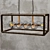 Industrial Loft Pipe Chandelier 3D model small image 1