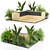 Tropical Paradise Palm Flowerbed 3D model small image 1