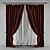 Cashmere Curtain: Aladdin Rod + 4 Color Textures 3D model small image 1