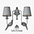 Norman Bird Wall Lamp: Elegant Double Bra 3D model small image 3