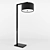 Modern Black Dome Floor Lamp 3D model small image 1