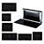 SMEG SET 01: Stylish Cooktops & Vent Hood 3D model small image 1