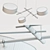 Contemporary Excel Chandelier - Roll & Hill 3D model small image 3