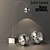 Stylish Floor Lamps by Jown Lewis & Tom Dixon 3D model small image 1