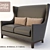 Costa Bella Vicomte Sofa: Elegant and Luxurious 3D model small image 1