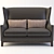 Costa Bella Vicomte Sofa: Elegant and Luxurious 3D model small image 2