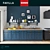 Stylish Favilla Scavolini Kitchen 3D model small image 1