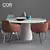 Modern Roc Chair and Conic Table Set 3D model small image 1