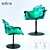 Ethereal Aqua Armchair 3D model small image 3