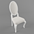 Elegant Louise Chair 3D model small image 2