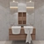 Italian Bathroom Furniture Set: Novello Canestro C12 3D model small image 2