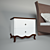 Taranko Meble Milano Bed & Nightstand 3D model small image 3