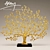 Golden Tree of Life Fireplace Screen 3D model small image 1