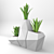 Modern Faz Planters: Polys: 250 312 Verts: 252 604 3D model small image 3