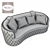 Elegant Prestige Art. 463 Sofa 3D model small image 3