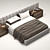RH Modern Extended Headboard Bed: Custom Comfort 3D model small image 3