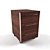 Sleek Rolling Office Cabinet 3D model small image 1