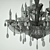 Sparkling Crystal Chandelier - Chiaro Laura Collection 3D model small image 3