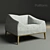 Elegant Carmel Armchair by Poliform 3D model small image 1