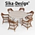 Elegant SIKA-DESIGN Chair & Table 3D model small image 1