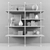 Vintage Loft Shelves with Decor Set 3D model small image 3