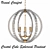 Crystal Cube Spherical Pendant 3D model small image 1