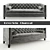 Charcoal Royce Sofa: Sleek & Stylish Comfort 3D model small image 1