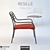 Résille Chair: Dual-Purpose Design by Philippe Nigro 3D model small image 1