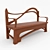 Sleek Modern Bench 3D model small image 2