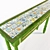 Provincial Style Console: Custom Designed with Tile Inserts 3D model small image 2