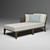 Sun Bed Right Arm Sofa 3D model small image 1