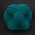 Colorful Round Pouf Set: Inspired by Rolf Benz 3D model small image 2