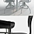 Ikea Bjursnas Table & Kullaberg Chair Set 3D model small image 2