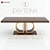 Daytona Monogram Brass-Edged Dining Table 3D model small image 1