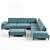 Nill's Pralin Sofa: Luxurious & Comfortable 3D model small image 1