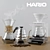 Hario V60 Coffee Brewing Set 3D model small image 1