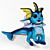 Aquatic Evolution: Vaporeon 3D model small image 1