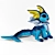 Aquatic Evolution: Vaporeon 3D model small image 2