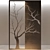 Elegant Laser Cut Decor Screen 3D model small image 1