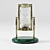 Elegant Brass Marble Hourglass 3D model small image 1