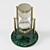 Elegant Brass Marble Hourglass 3D model small image 2