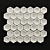 Seamless Stone Hexagon Panel 3D model small image 1