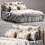 Luxury Eastern Accents Bedding Set 3D model small image 1