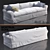 Montauk Roll Arm Sofa: Classic Comfort 3D model small image 1