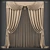 Classic Elegance: Timeless Curtains 3D model small image 1