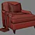 Elegant Howard Armchair 3D model small image 2