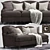 Classic Luxury Howard Sofa 3D model small image 1