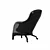 Sleek Leather Rolling Chair 3D model small image 2