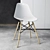 Vitra DSW Eames Side Chair: Stylish and Functional 3D model small image 2