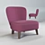 Elegant Casablanca Armchair by NextForm 3D model small image 1